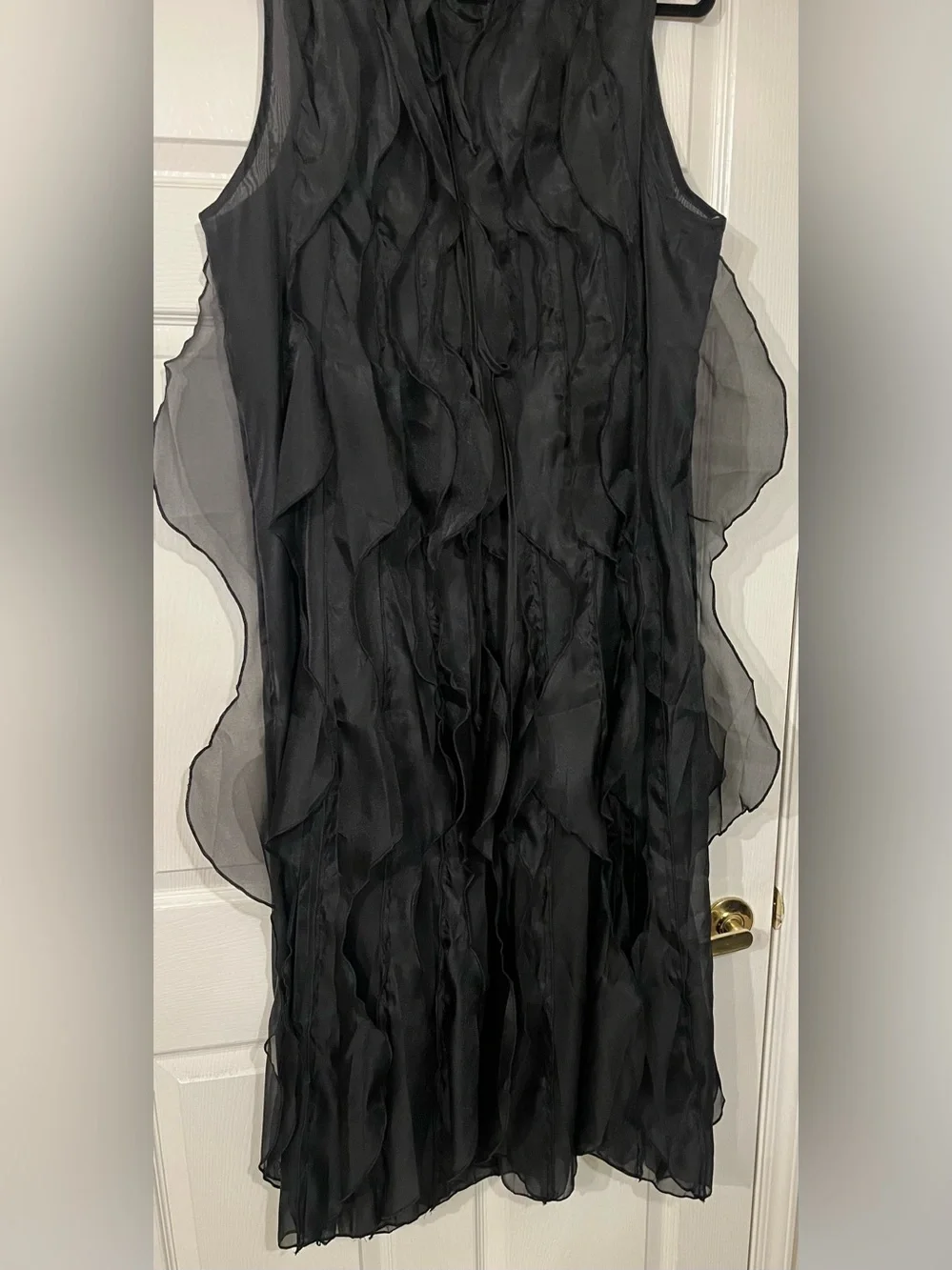 Elegant Black Sleeveless Maxi Dress - Women